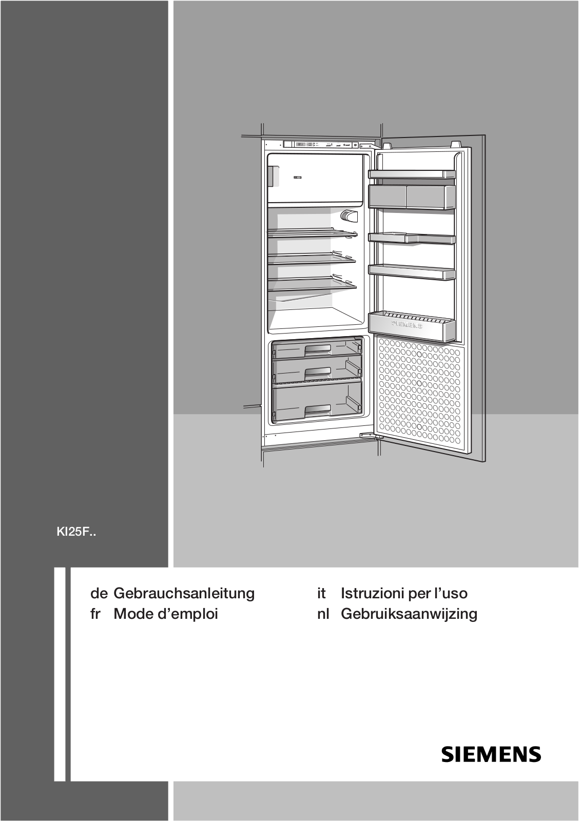 Siemens KI25FS70 User Manual