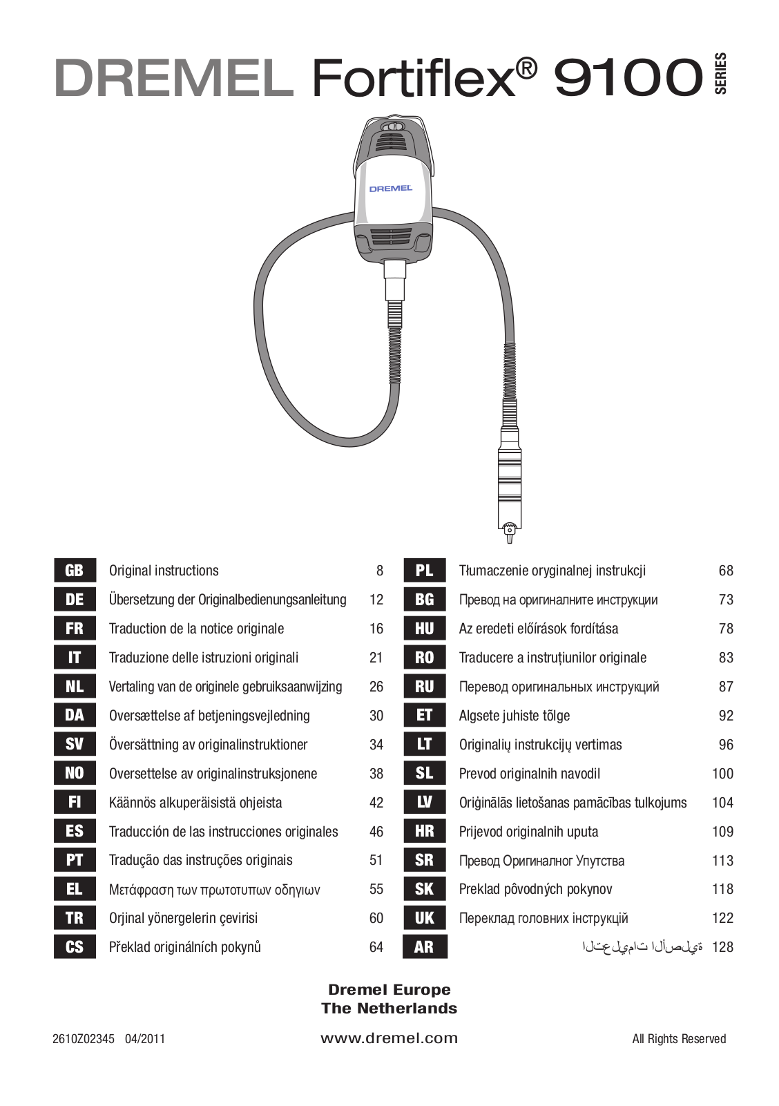 Dremel Fortiflex User Manual