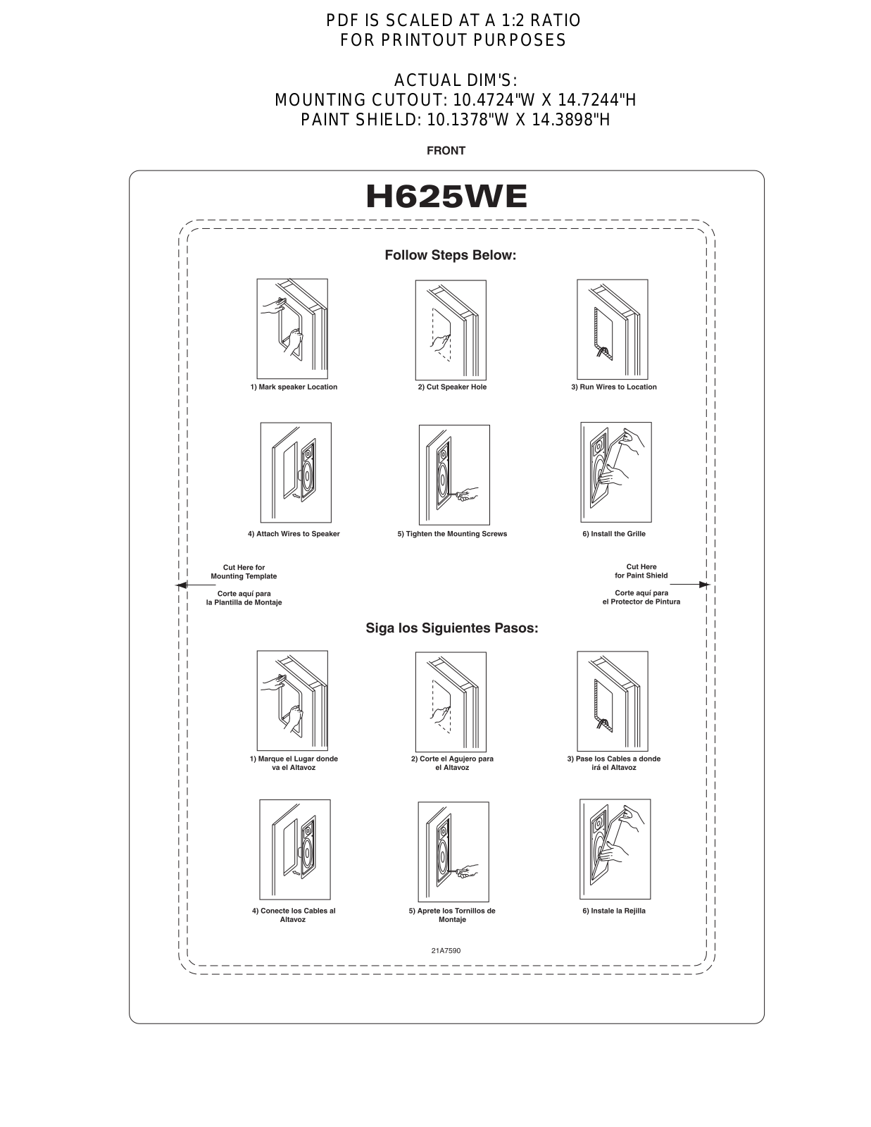 MTX H625WE Instruction Manual