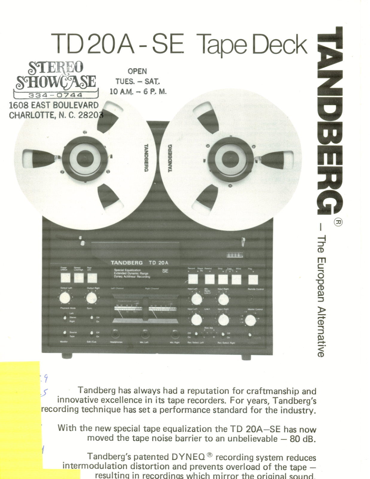 Tandberg TD-20-ASE Brochure