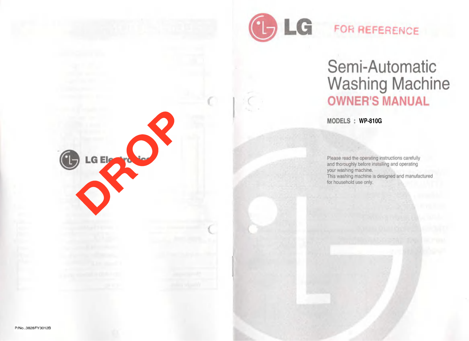 LG WP-810GP Owner’s Manual