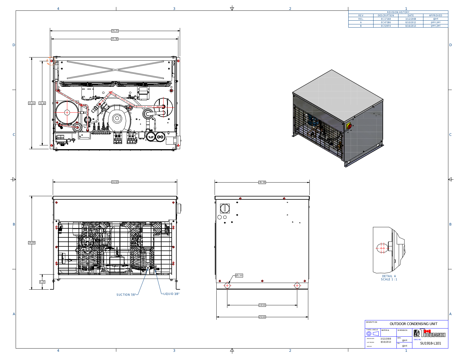 Tecumseh AWA2490ZXDHN, AWA9510ZXNHN, AWA9512ZXNHN Drawing Data