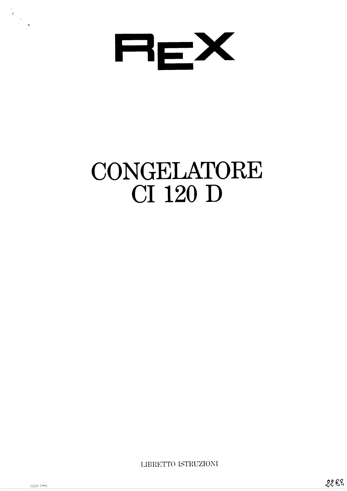 Rex CI120D User Manual