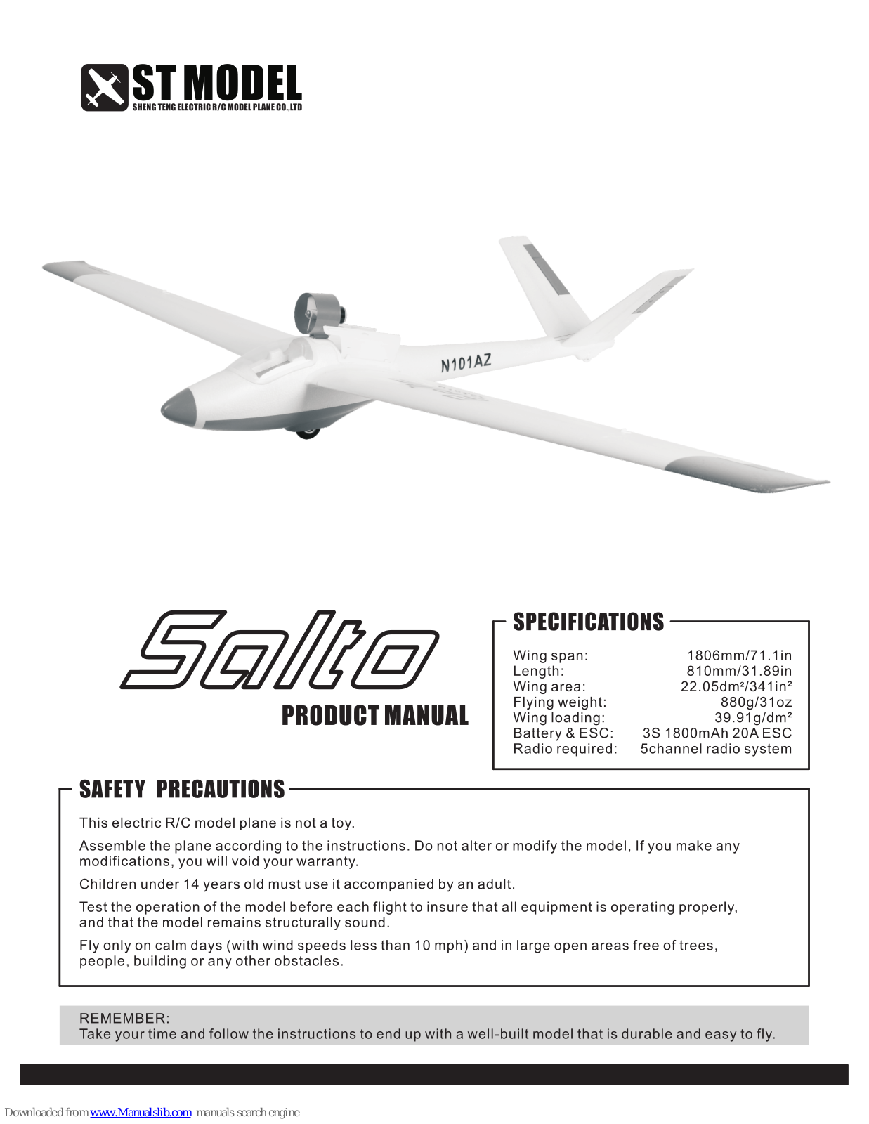 st model Salto Product Manual