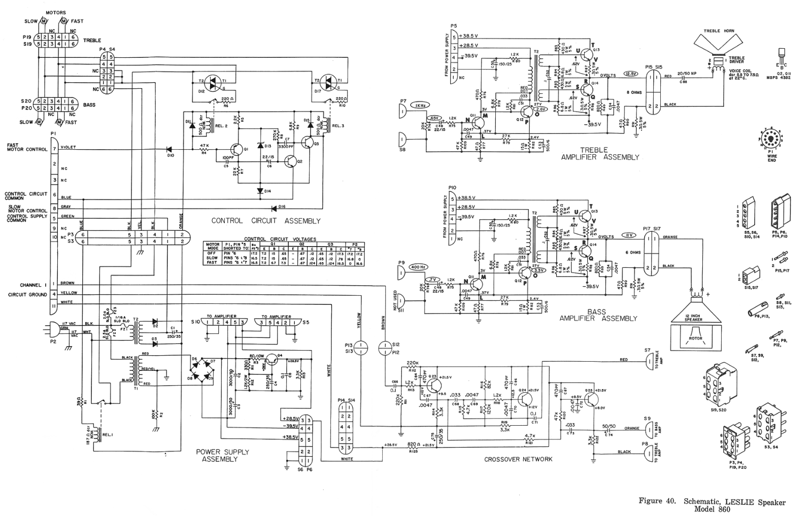 Leslie 860 schematic