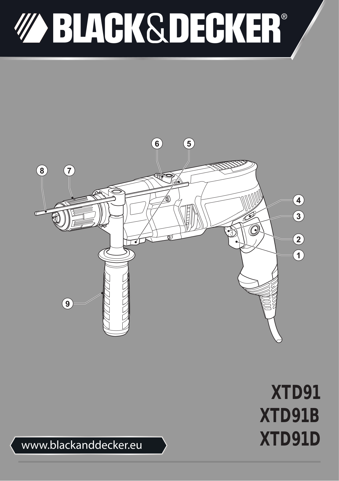 Black & Decker Xtd91k Instruction Manual