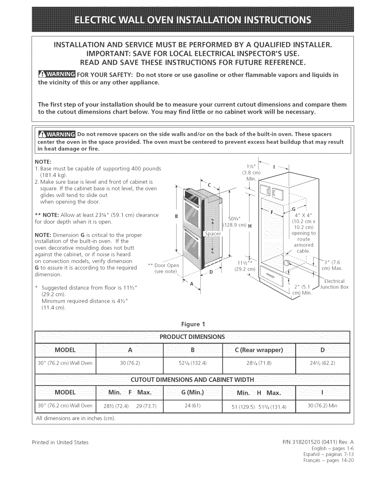 Electrolux E30EW85EPS1, E30EW85EPS2, E30EW85EPS3, E30EW85EPS4, E30EW8CEPS1 Installation Guide - ManualMachine.com