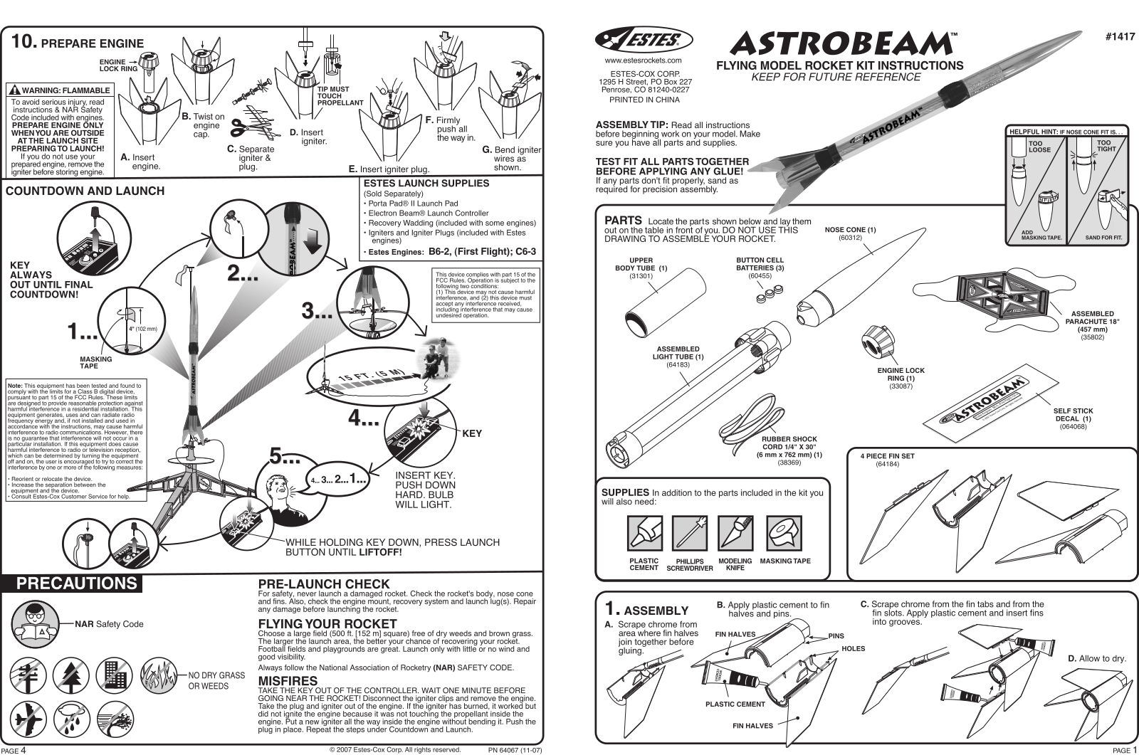 ESTES Astrobeam User Manual