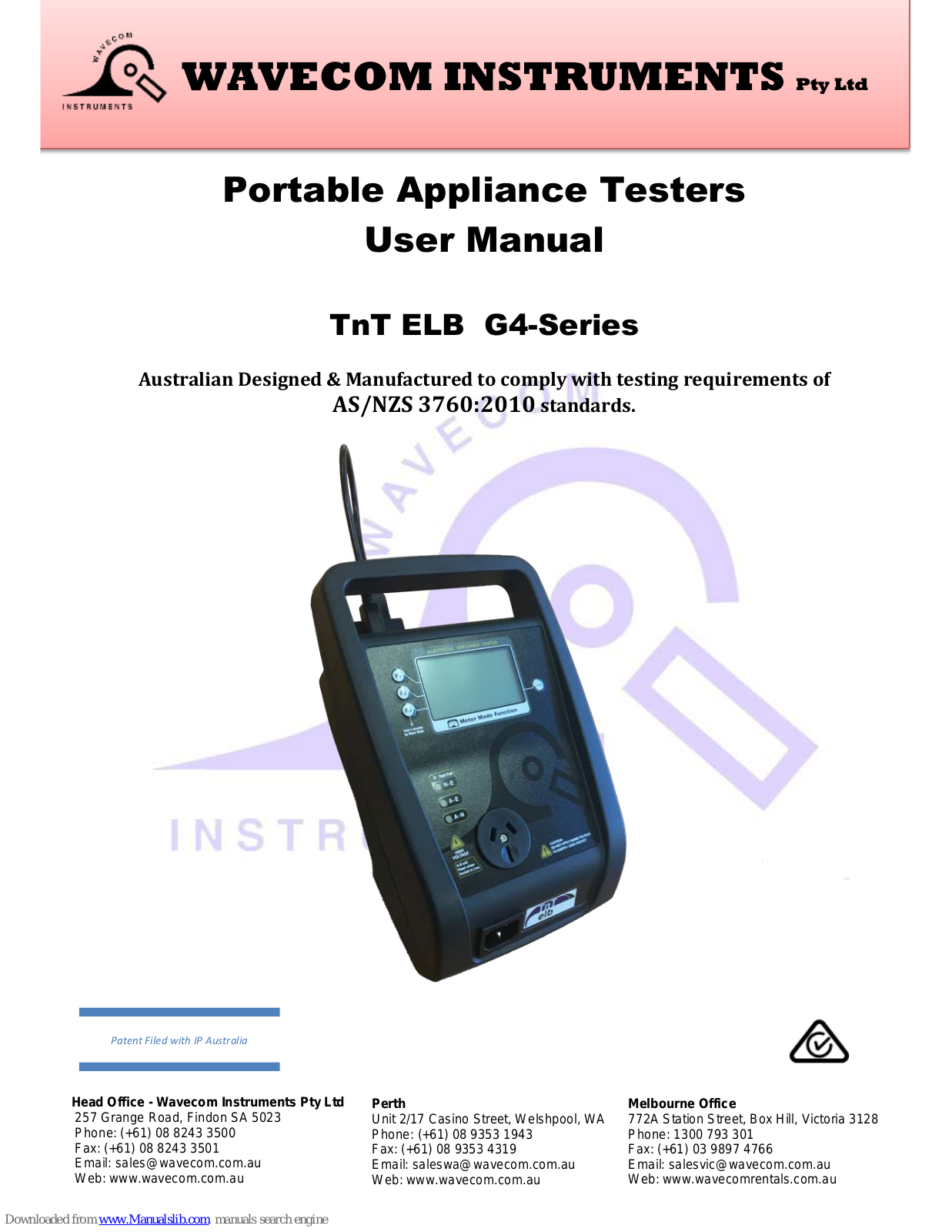 Wavecom TnT ELB G4 User Manual