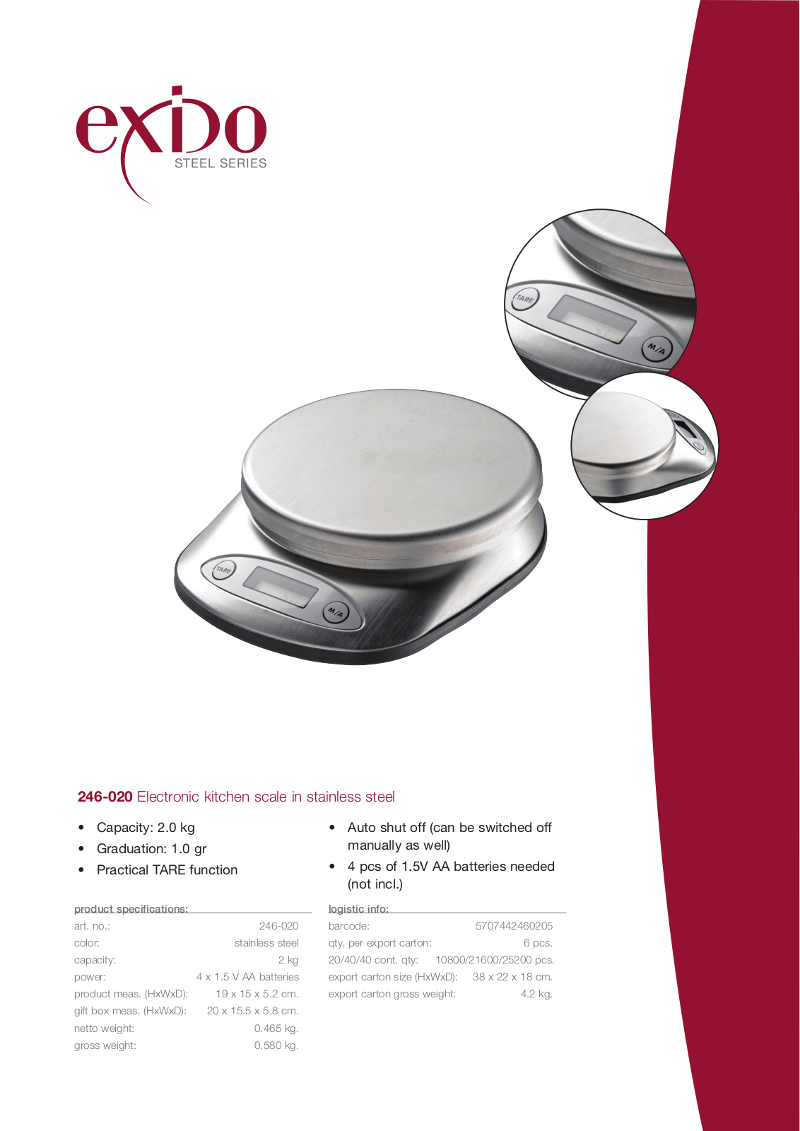 Exido 246-020 User Manual - ManualMachine.com