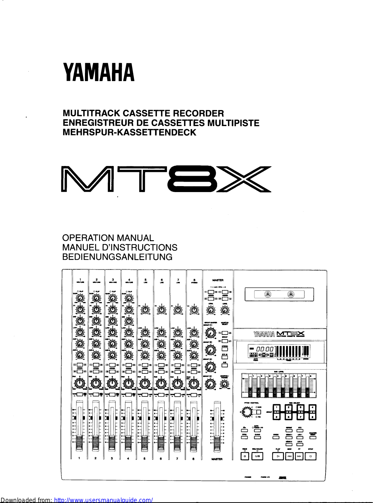 Yamaha Audio MT8X User Manual