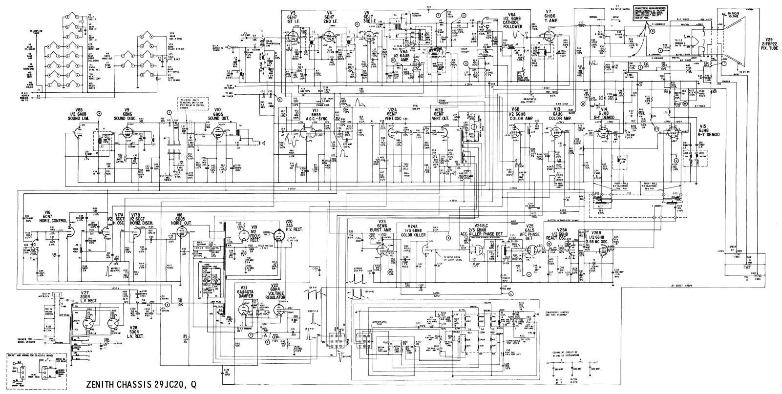 Zenith 29JC20 Schematic