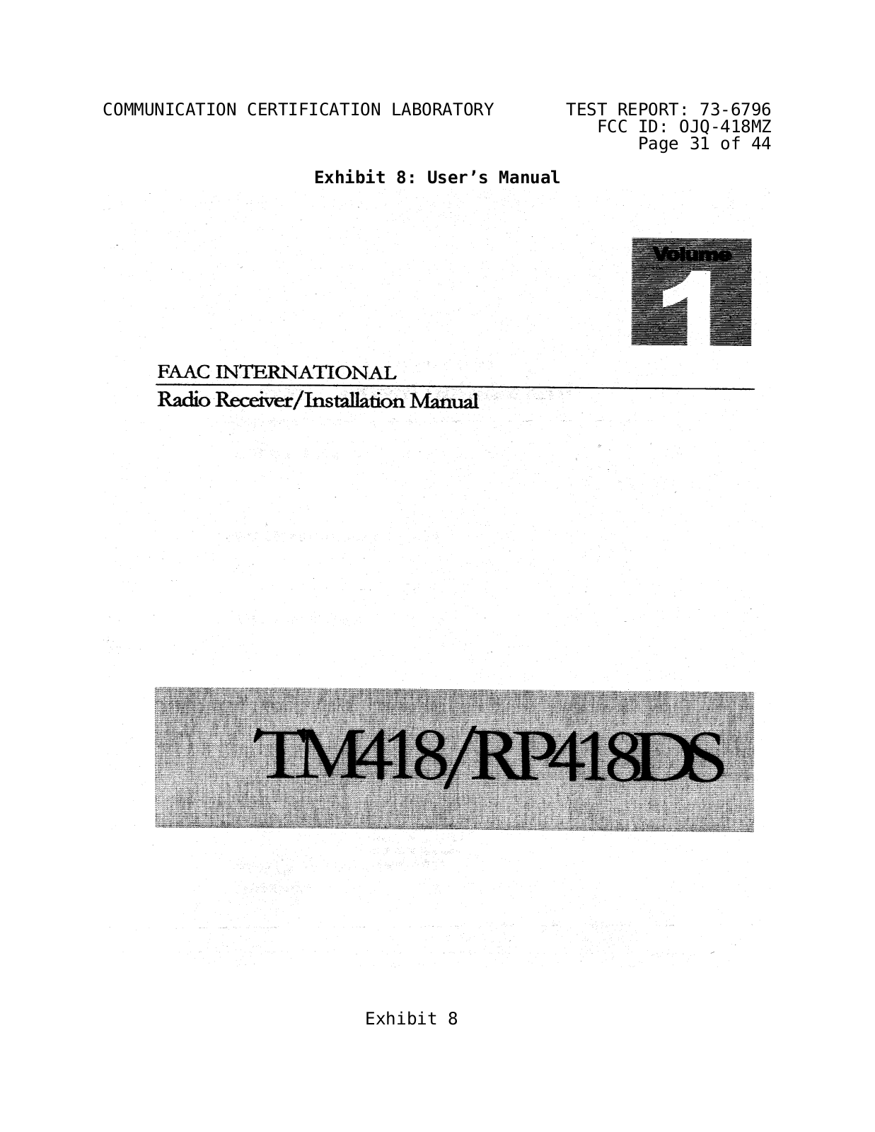 FAAC 418MZ User Manual