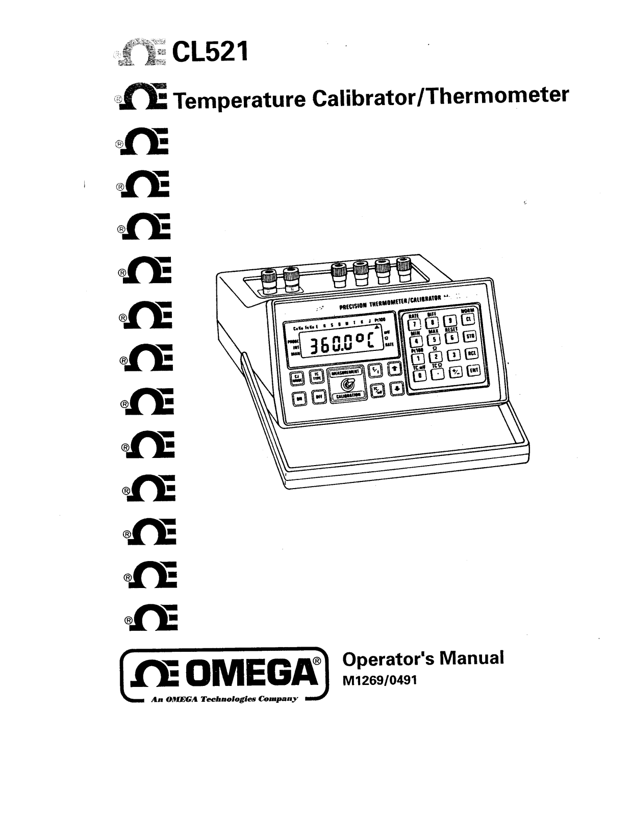 Omega Products CL521 Installation  Manual