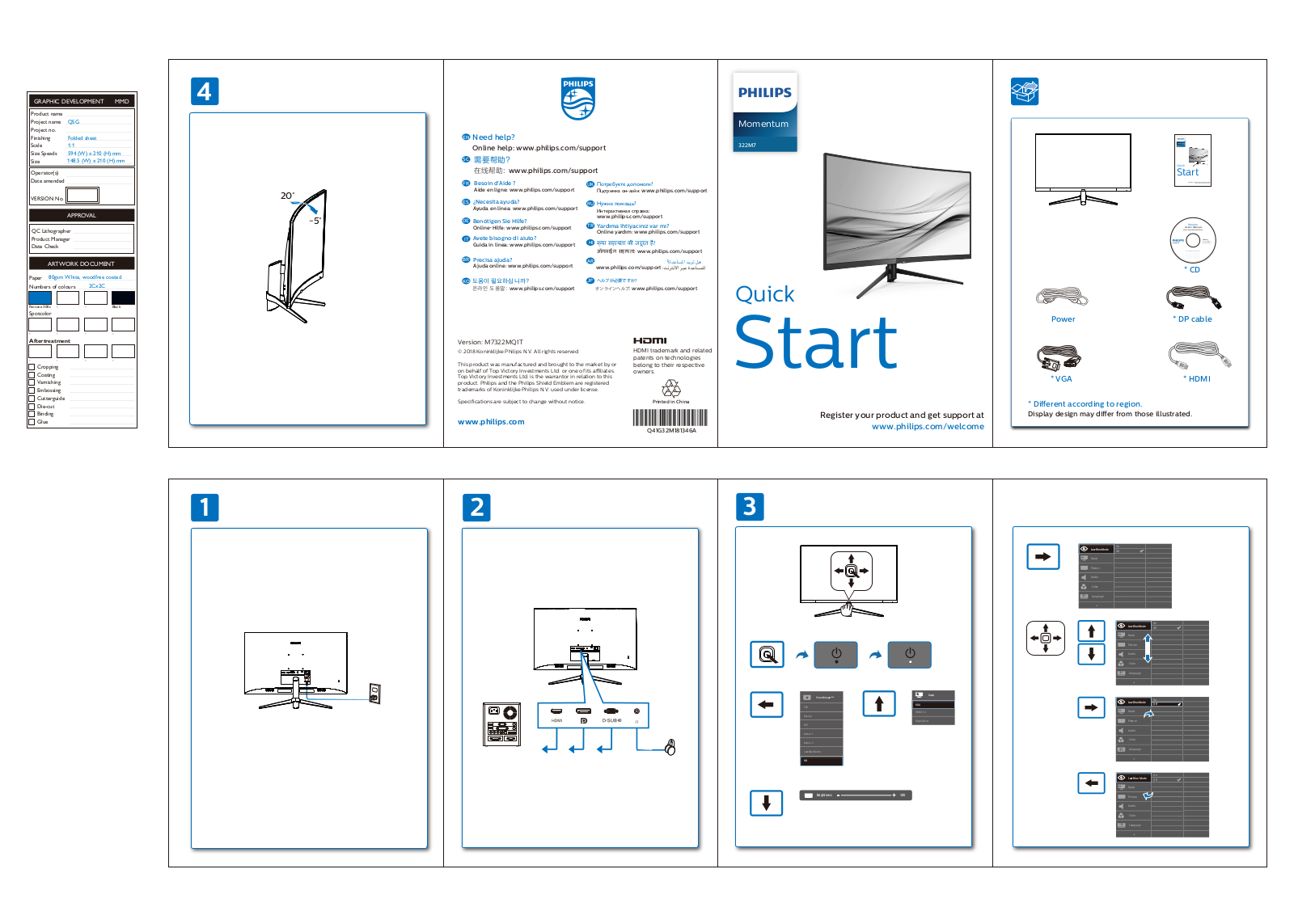 Philips 322M7C/67, 322M7C/75, 322M7C/69, 322M7C/93 Quick Start Guide - ManualMachine.com