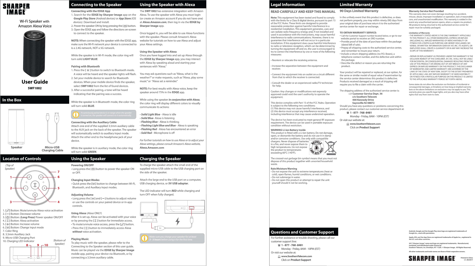 Sharper image SWF1002 User Manual