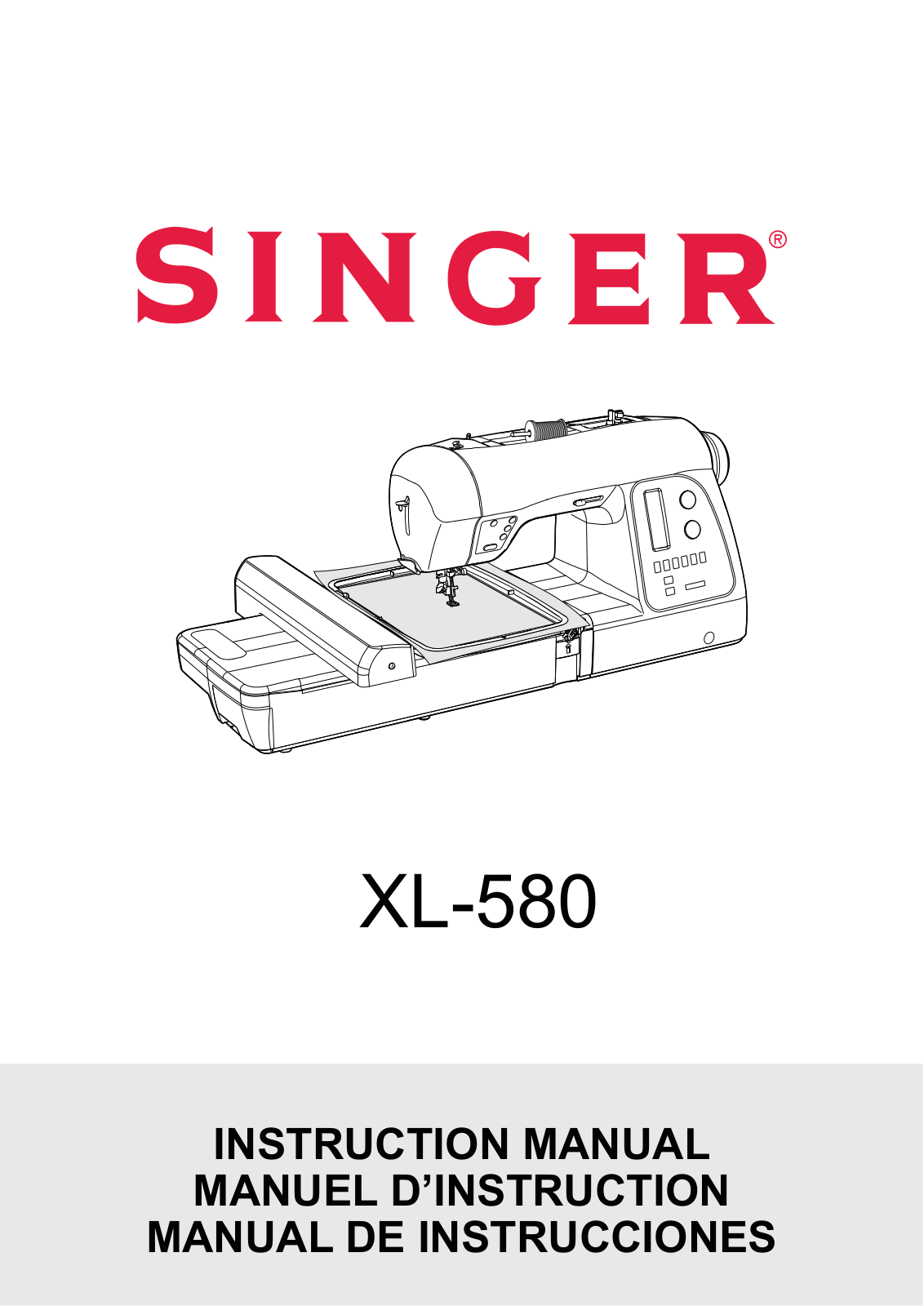 Singer XL-580 Instruction Manual