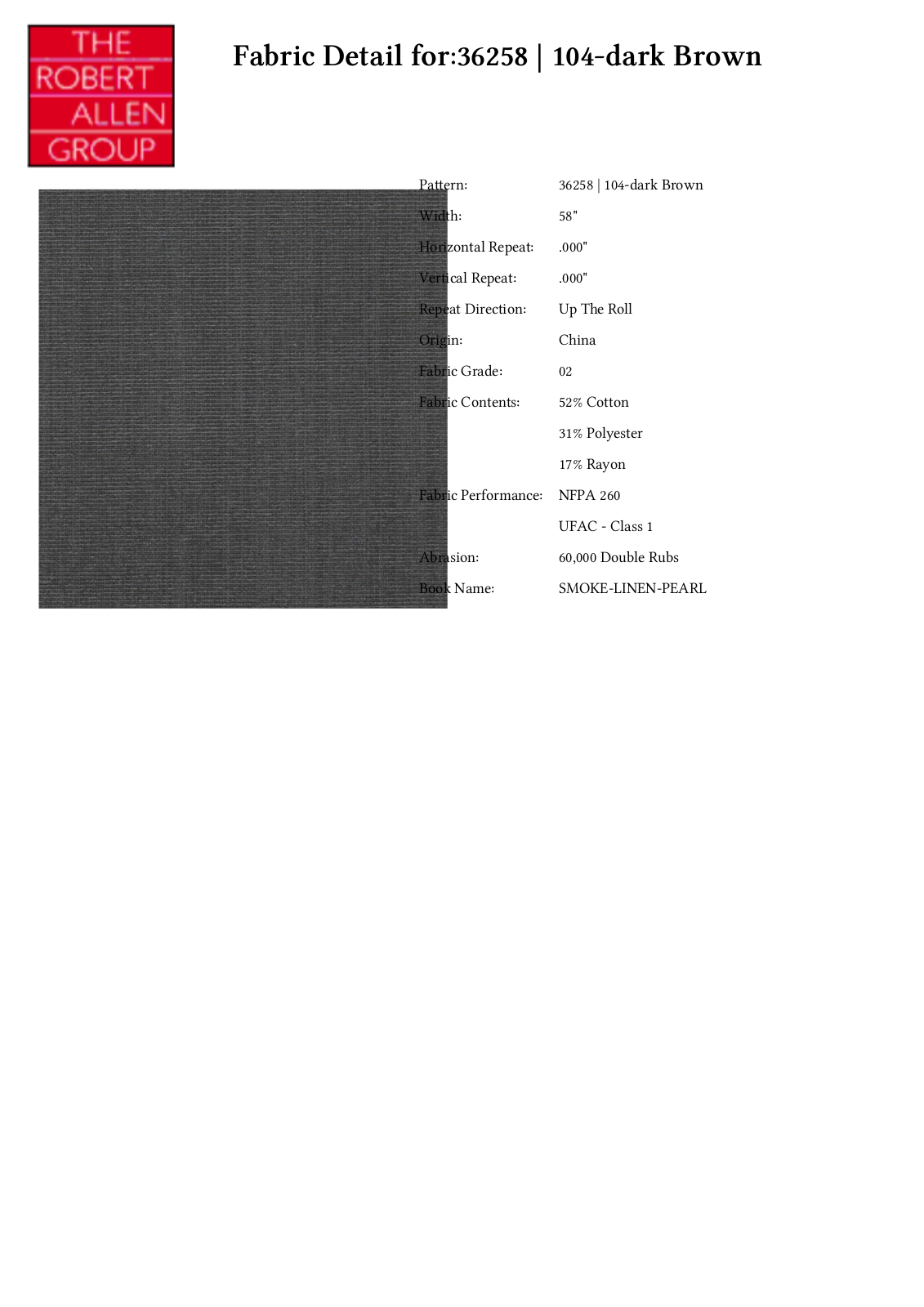 Duralee CRAL5536 Specifications - ManualMachine.com