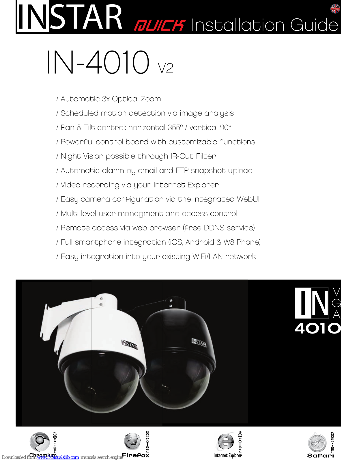 Instar IN-4010 v2 Quick Installation - ManualMachine.com