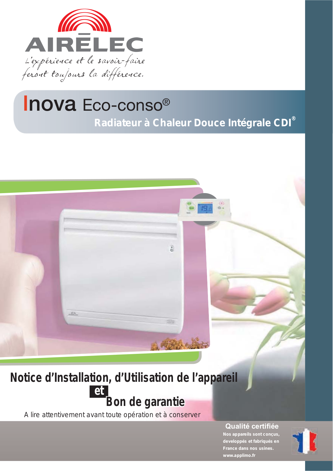 Airelec INOVA ECO-CONSO user Manual