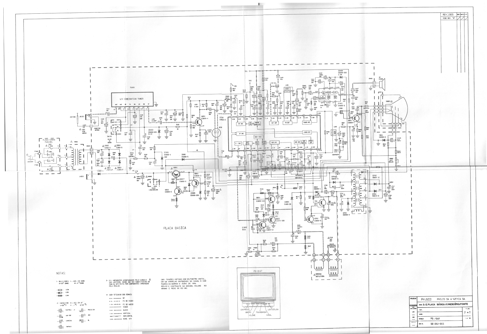 Philco 12A7 Schematic