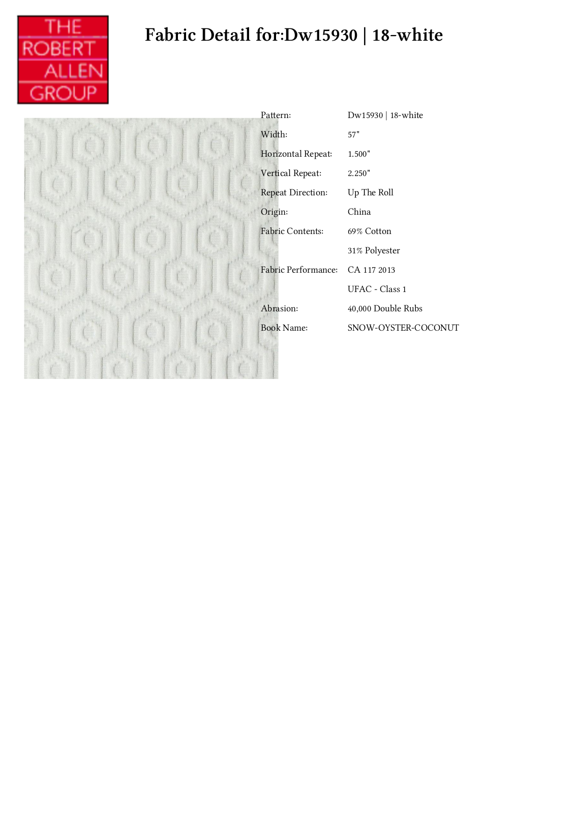 Duralee CRAL7192 Specifications - ManualMachine.com