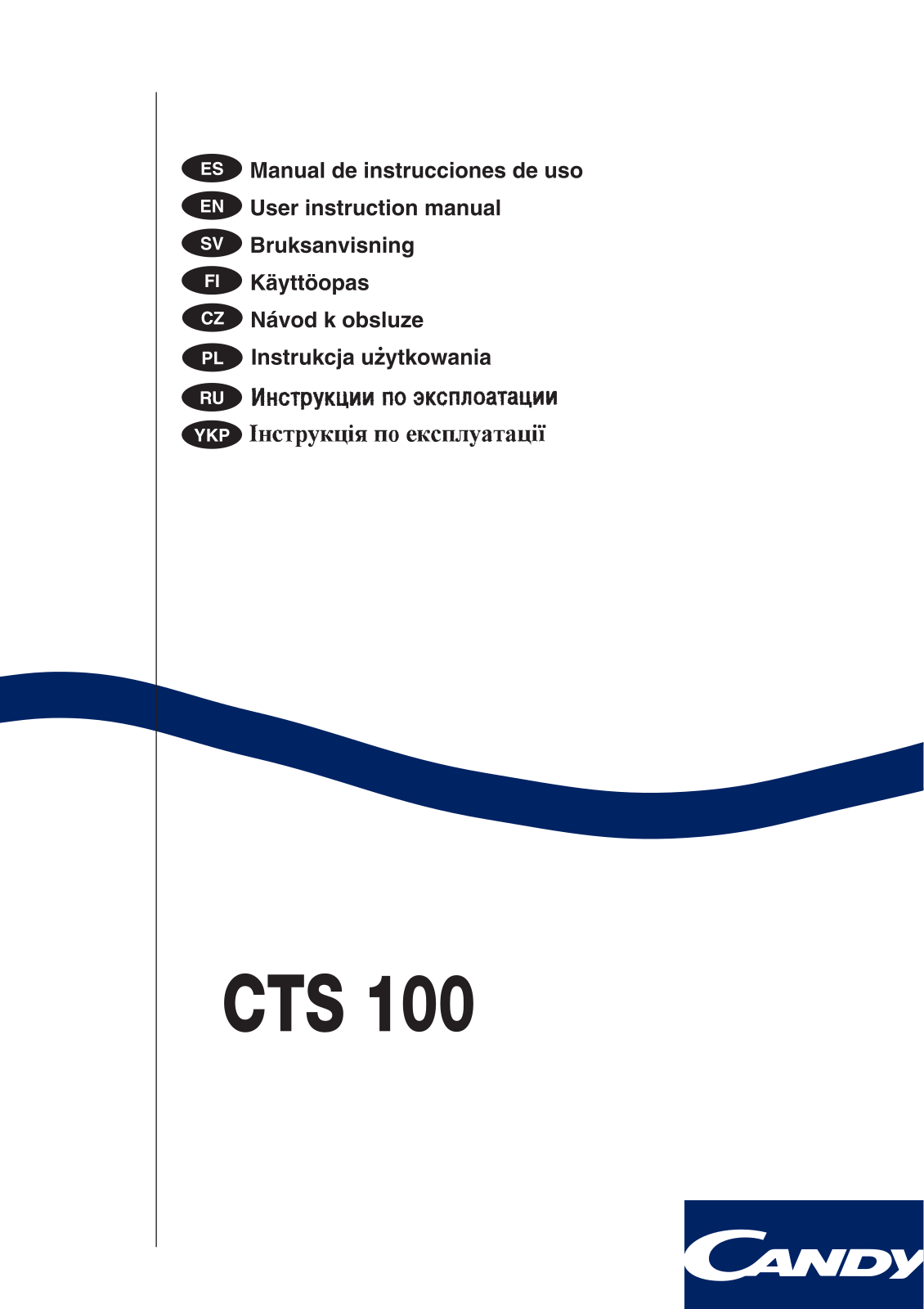 Candy CTS 80 User Manual