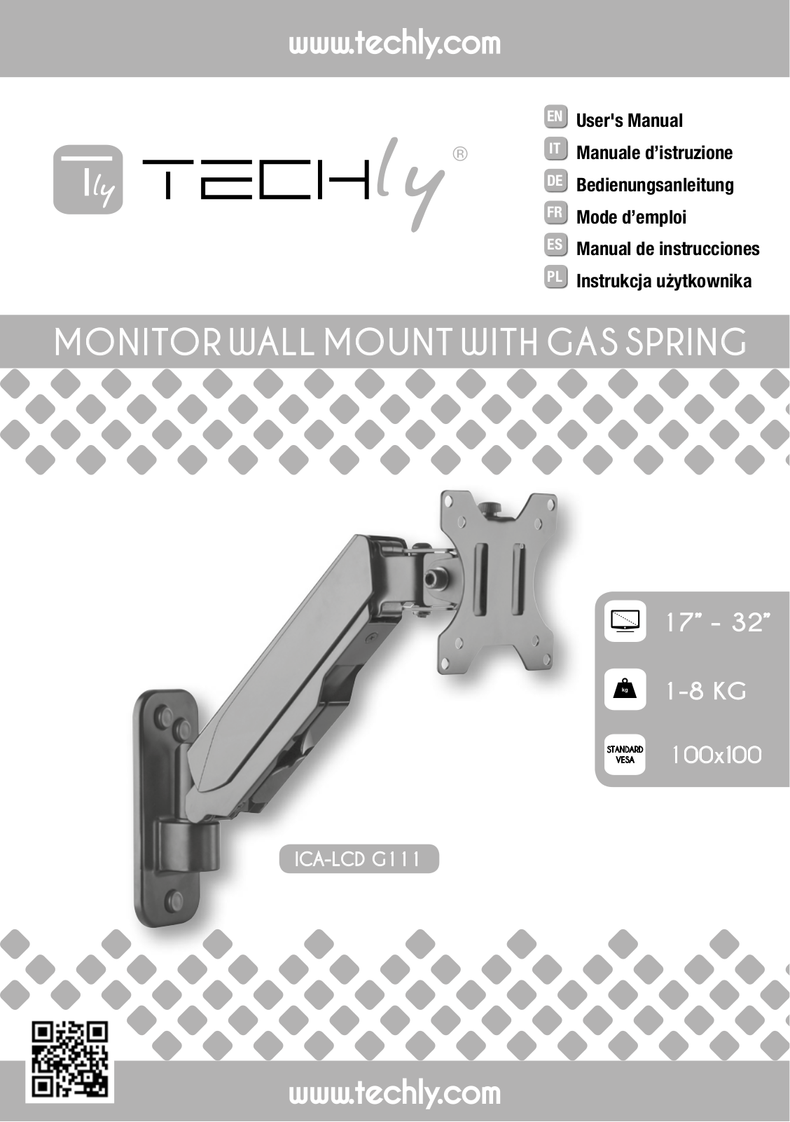 Techly ICA-LCD G111 operation manual