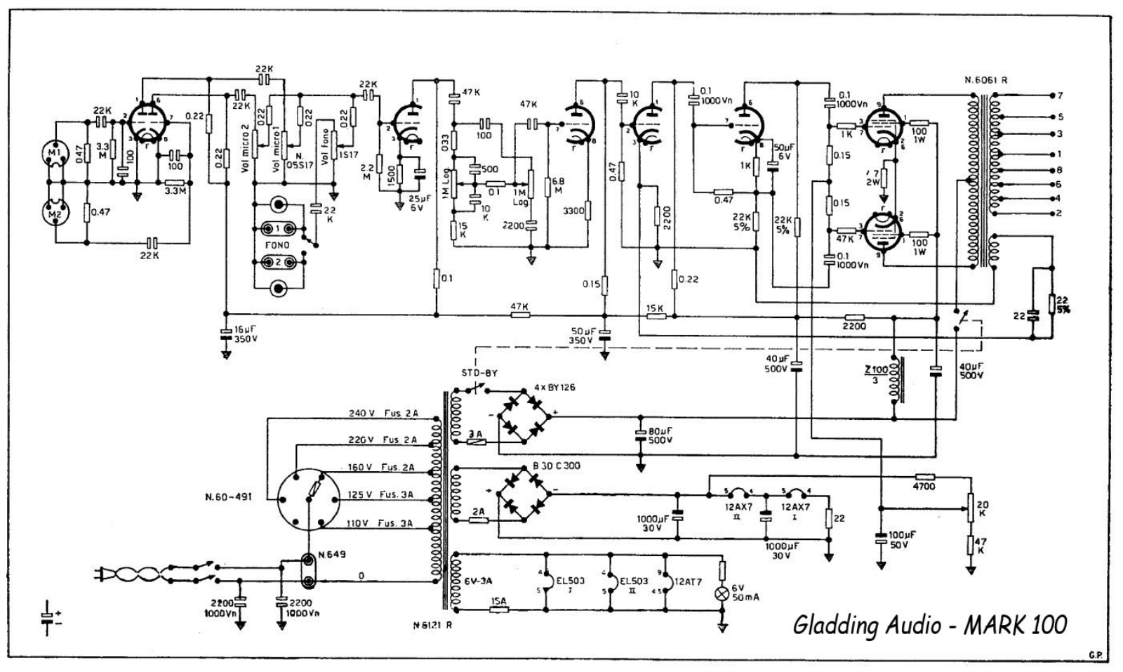Other G GladdingAudio-Mark100 Schematic - ManualMachine.com