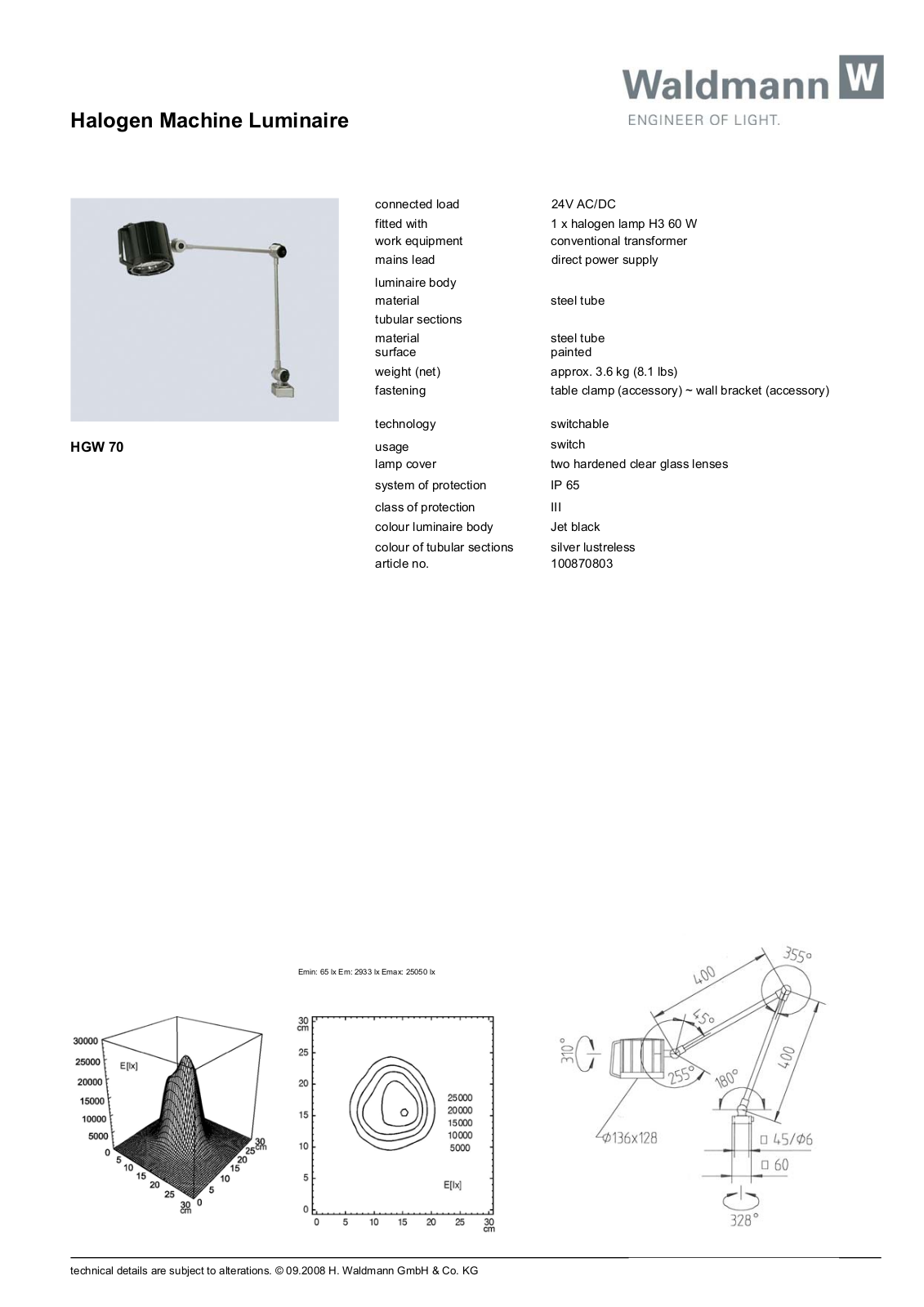 Waldmann 100870803 Information guide - ManualMachine.com
