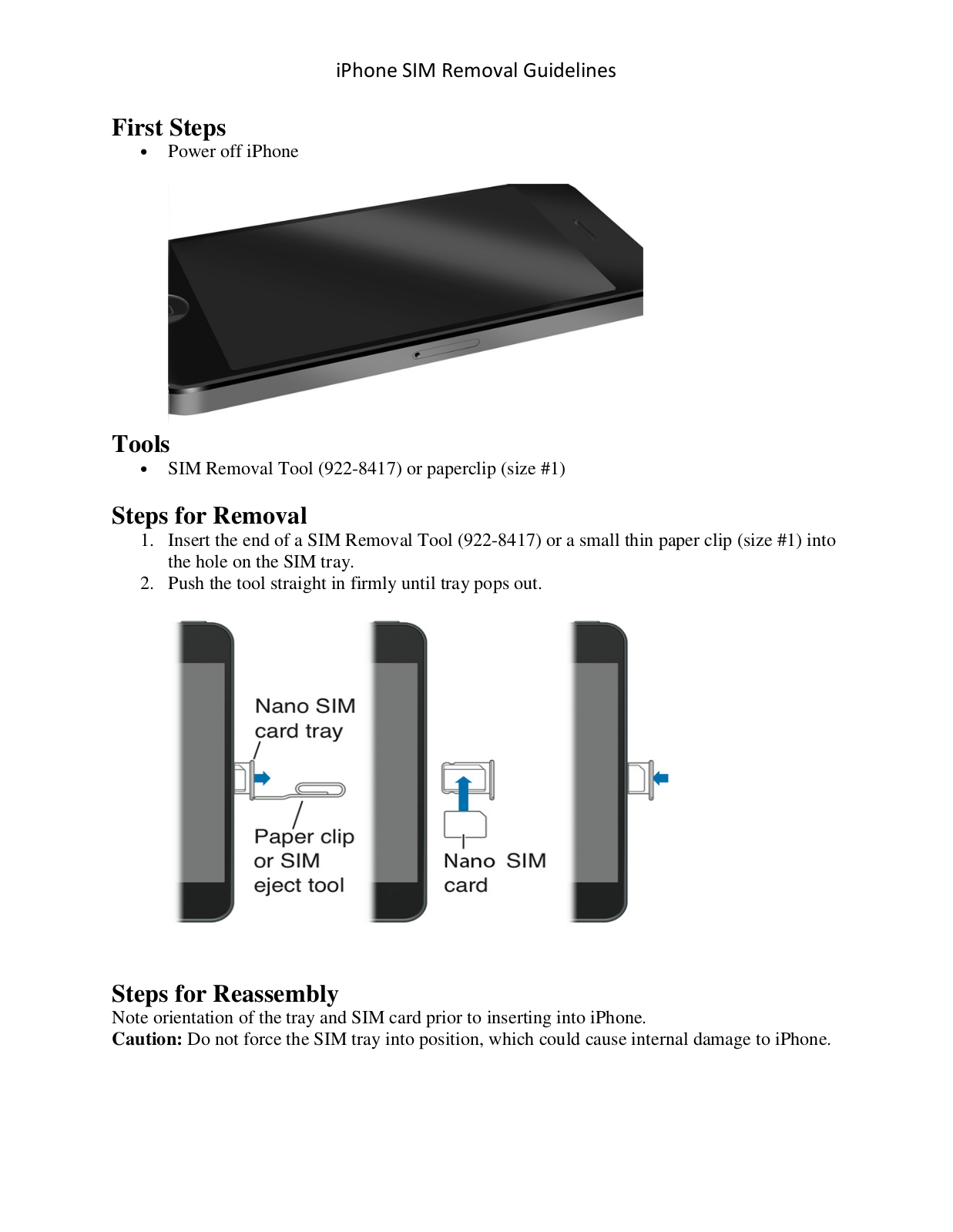 Apple sim removal tool User Manual