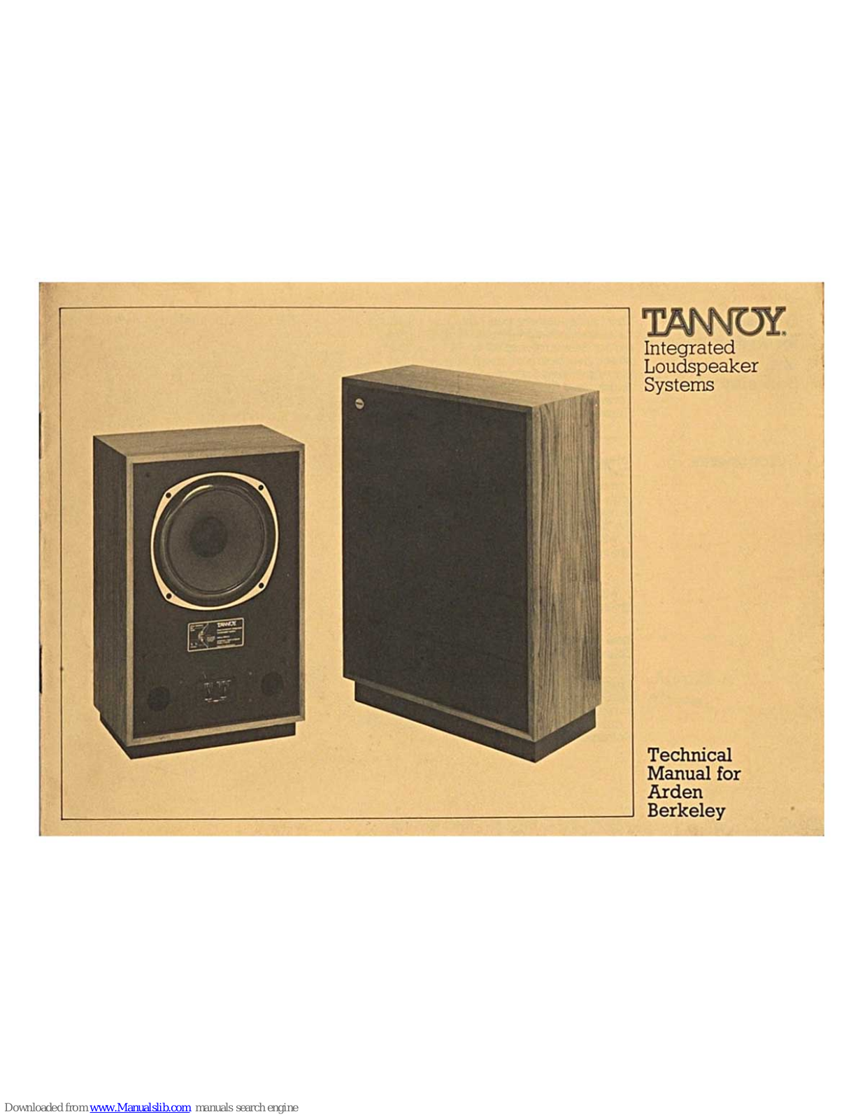 Tannoy Arden Mark II, Berkeley Mark II Owner's Manual