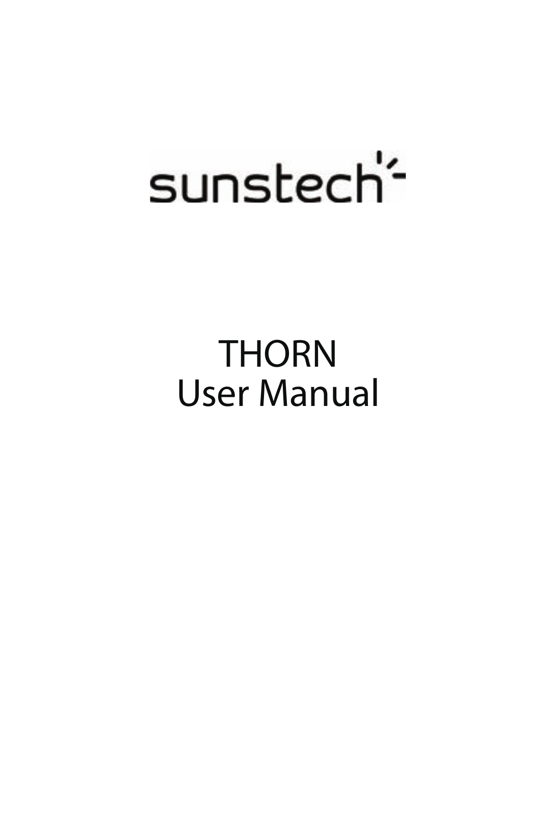 Sunstech Thorn User Guide