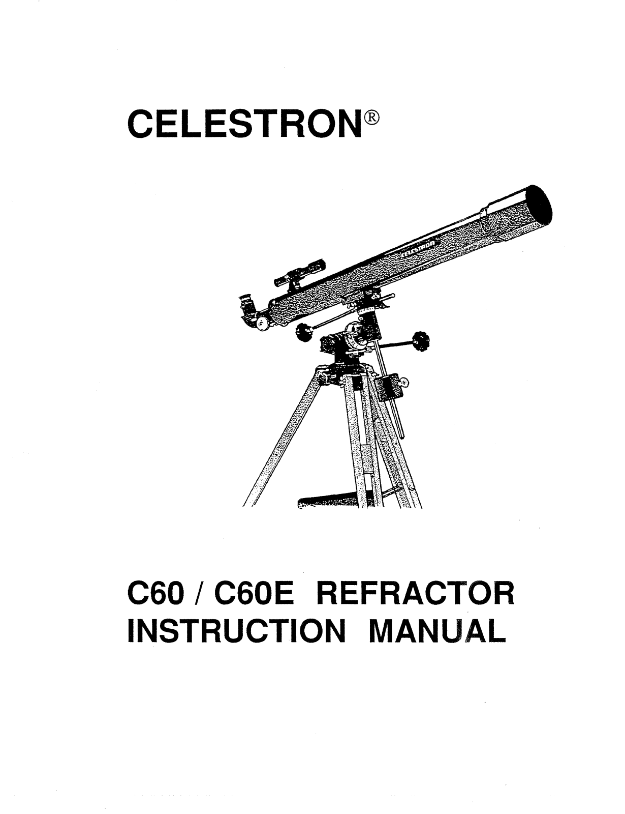 Celestron C60E, C60 User Manual