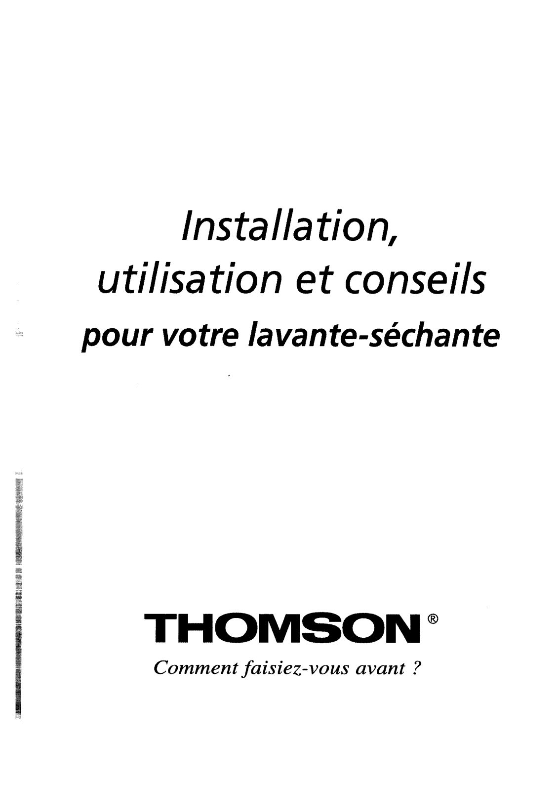 THOMSON TES 1331 User Manual