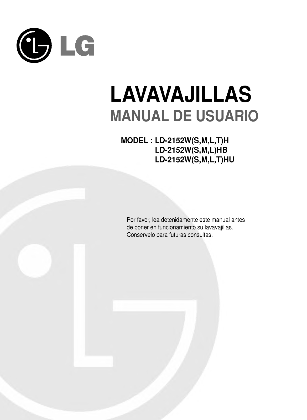 Lg LD-2152W User Manual