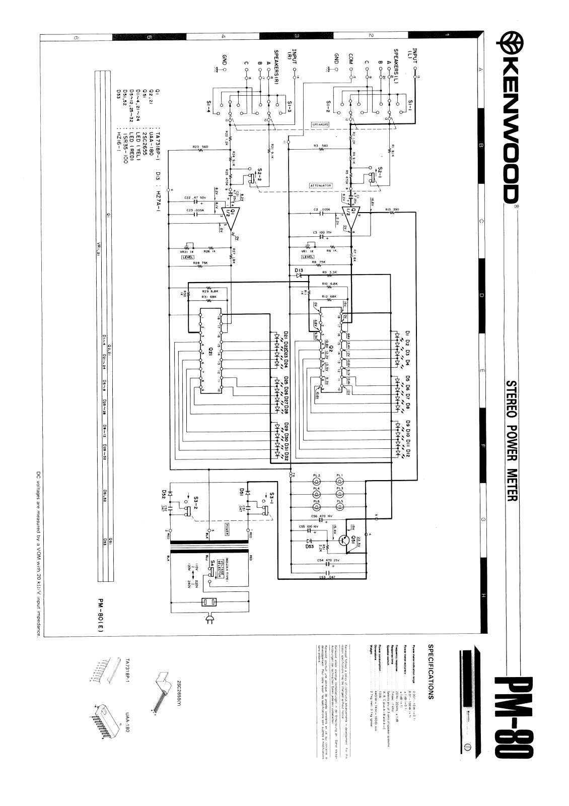 Kenwood PM-80 Schematic