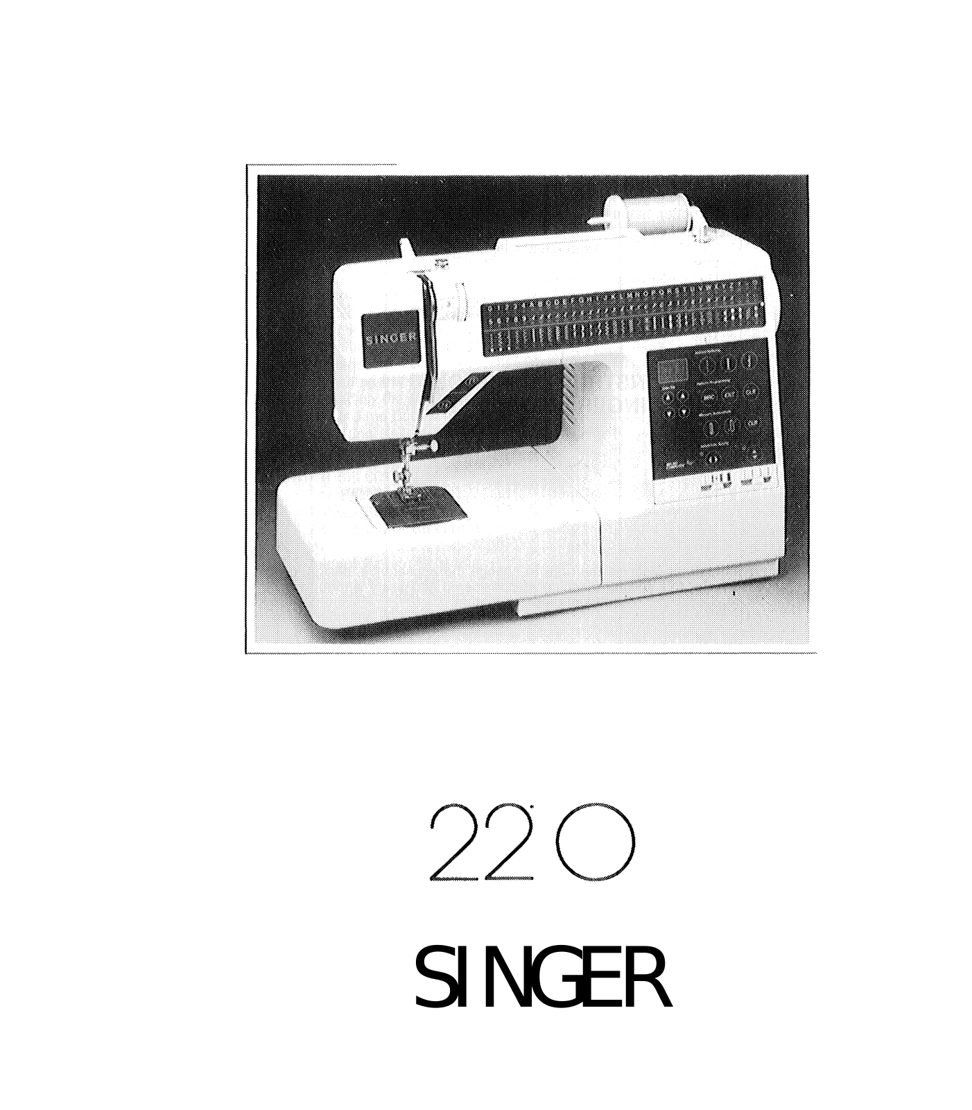 SINGER 2210 User Manual