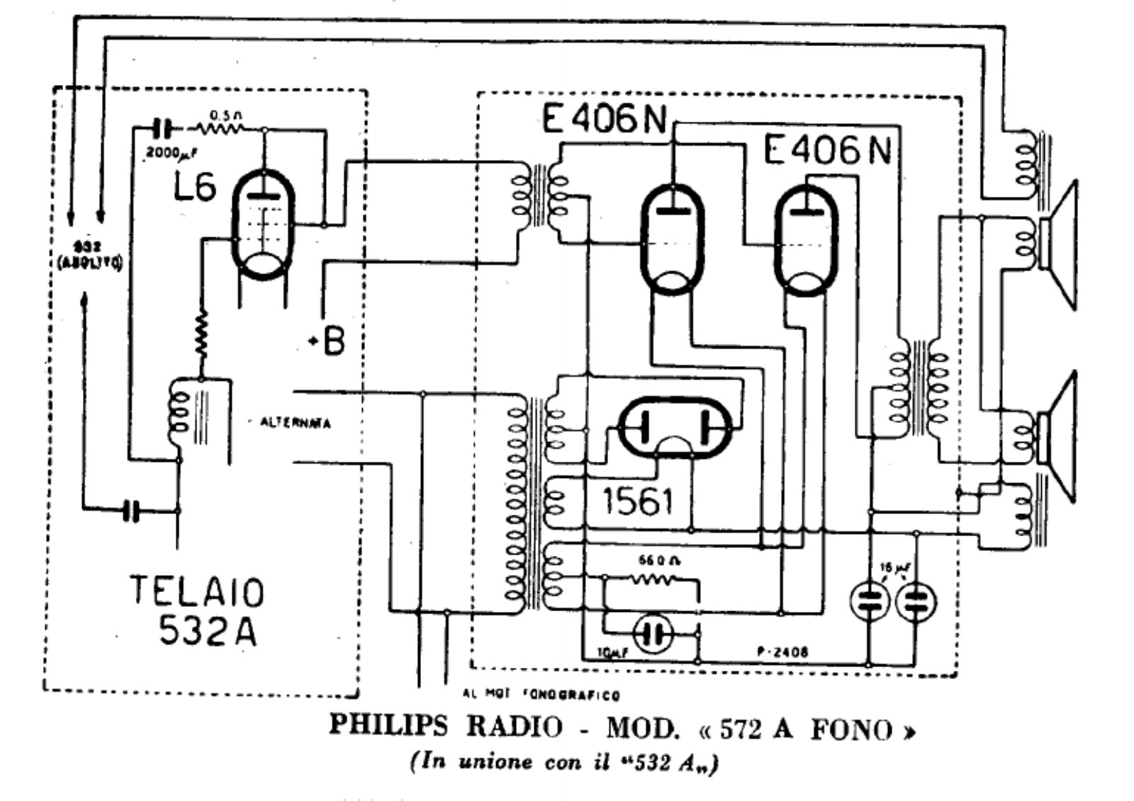 Philips 572a schematic