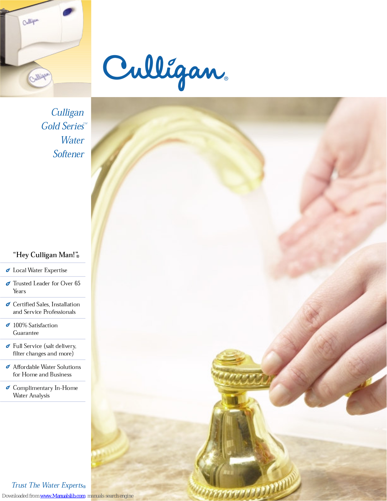 Culligan Gold Series, Gold Series 9 in., Gold Series 10 in., Gold Series 12 in., Gold Series 14 in. Brochure & Specs