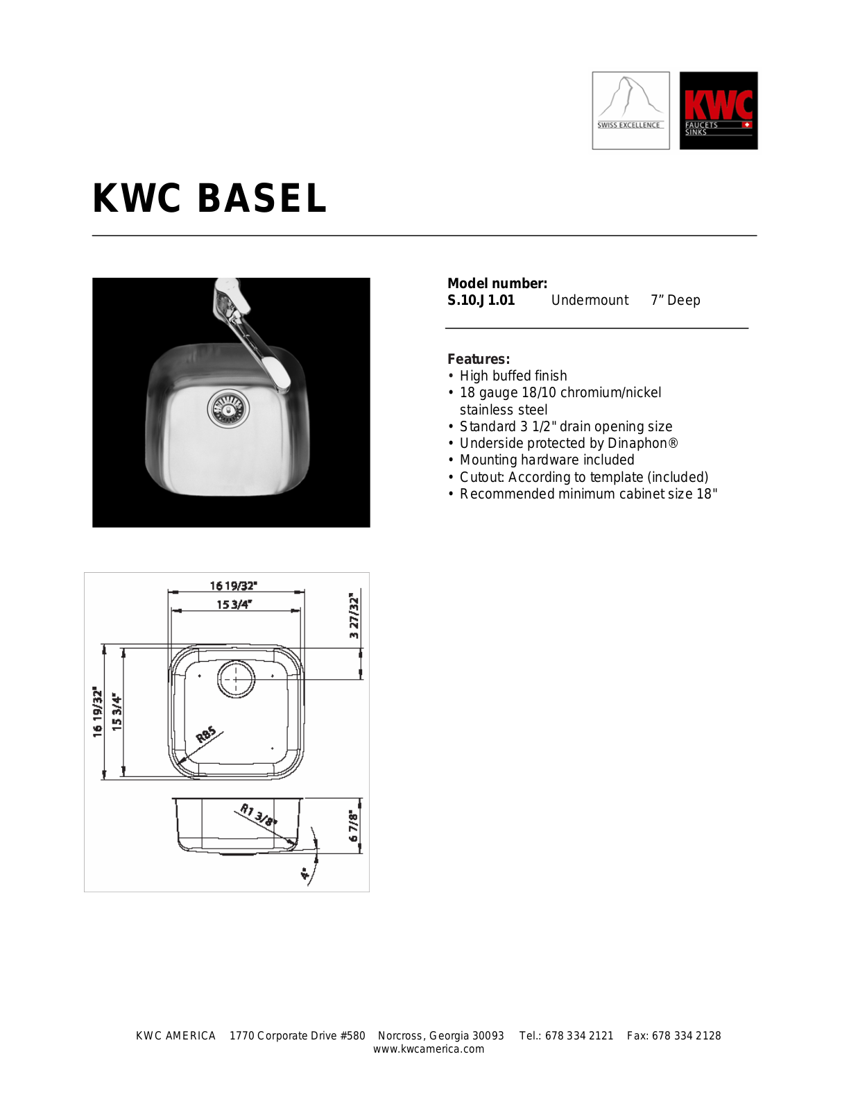 KWC S.10.J1.01 User Manual