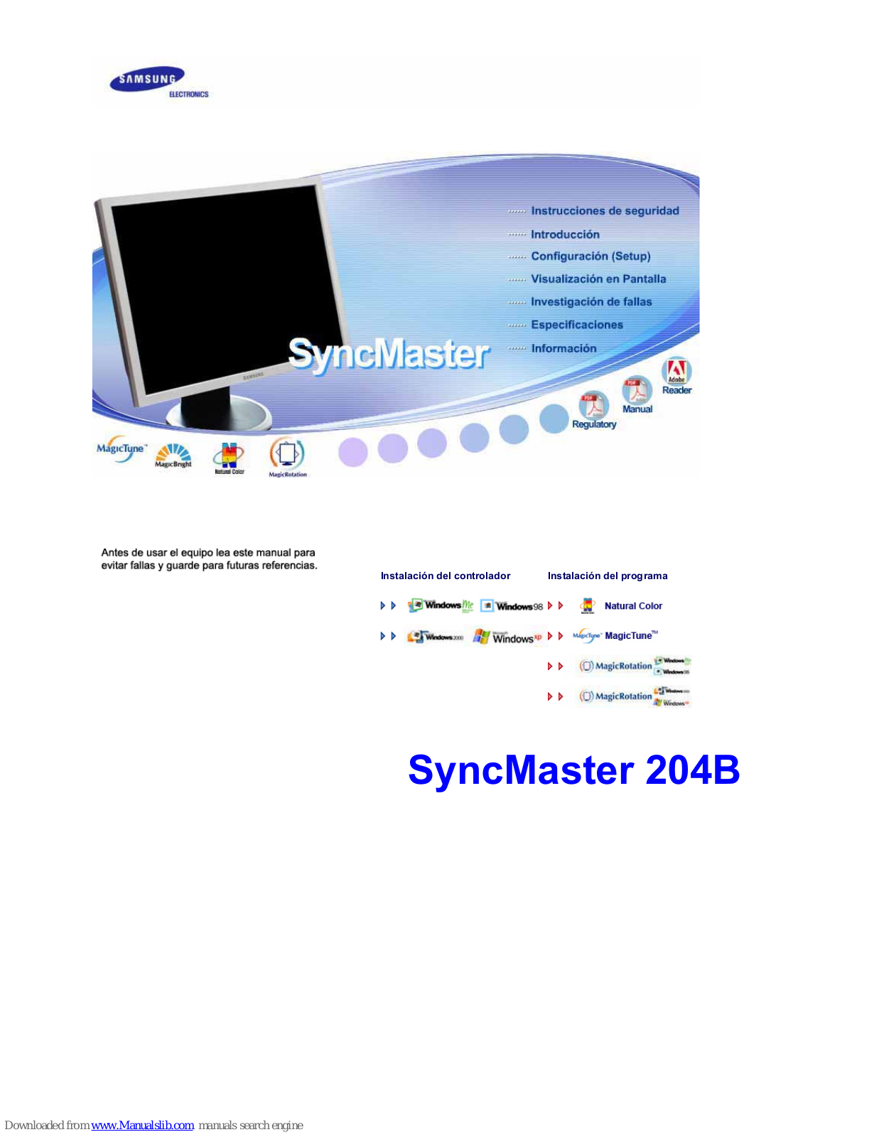 Samsung 204B - SyncMaster - 20.1