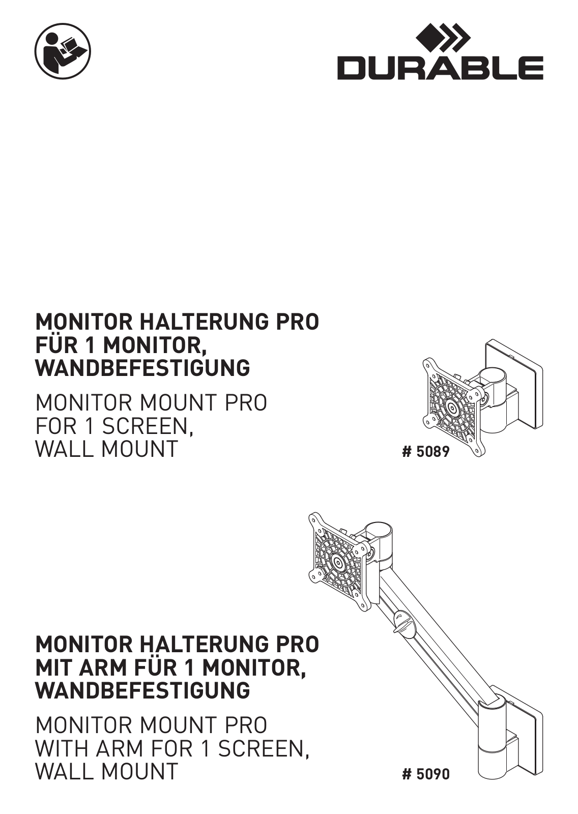 DURABLE DURABLE 509023, DURABLE 508923 Instructions - ManualMachine.com
