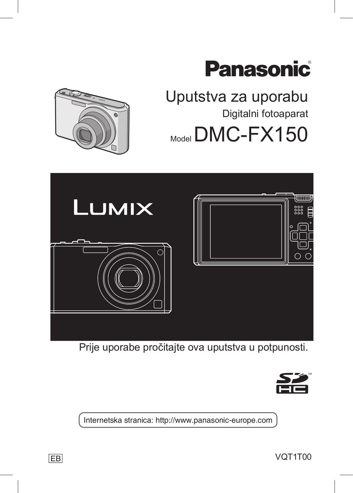 PANASONIC DMCFX150 User Manual