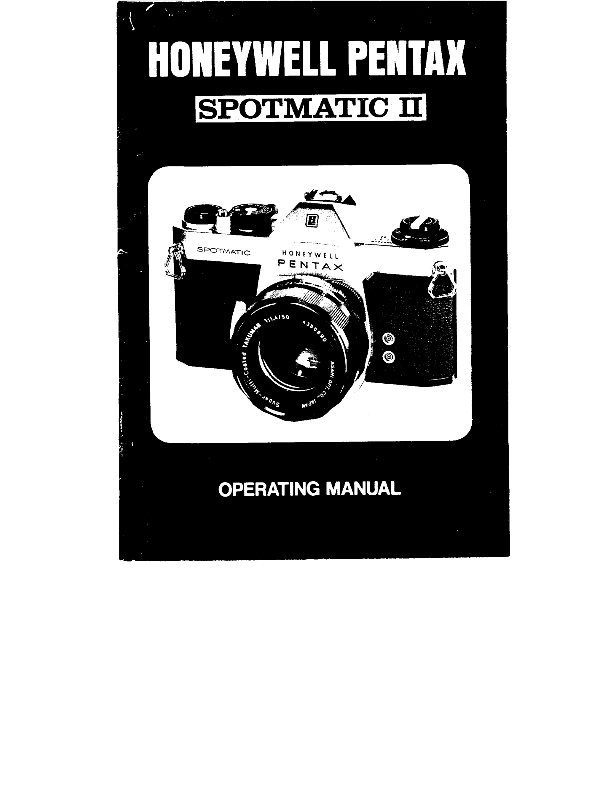 Honeywell Pentax Sportmatic II User Manual