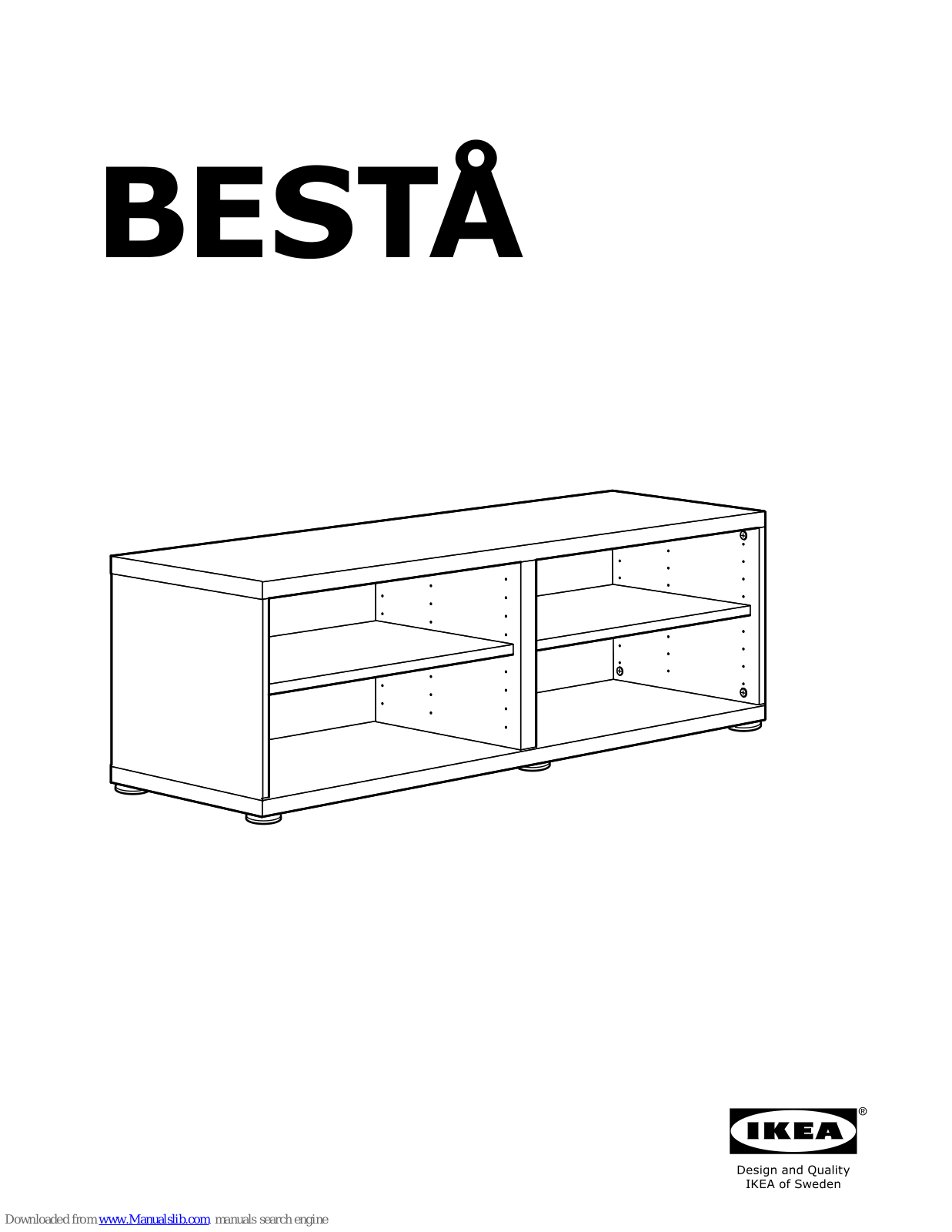 IKEA BESTÅ, HEMNES, Kallax Shelf Unit Assembly Instructions Manual