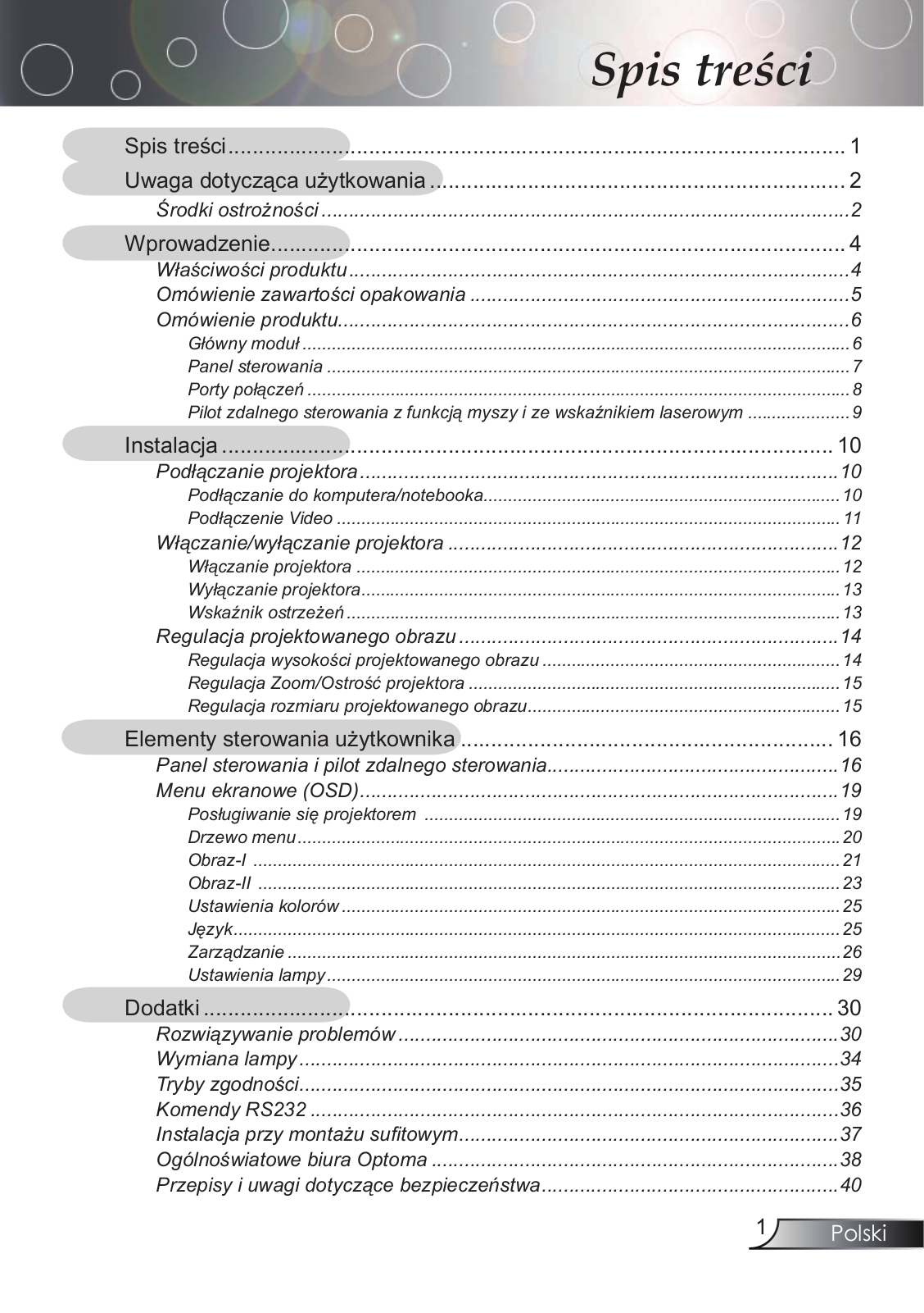 Optoma EP773 User Manual