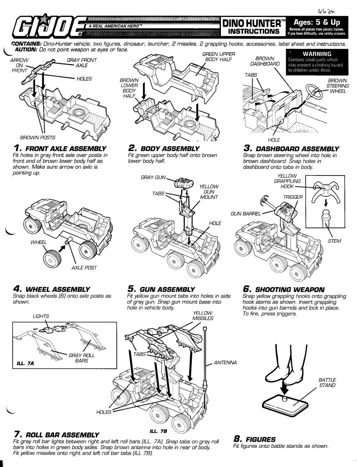 Hasbro GIJoe DinoHunter User Manual