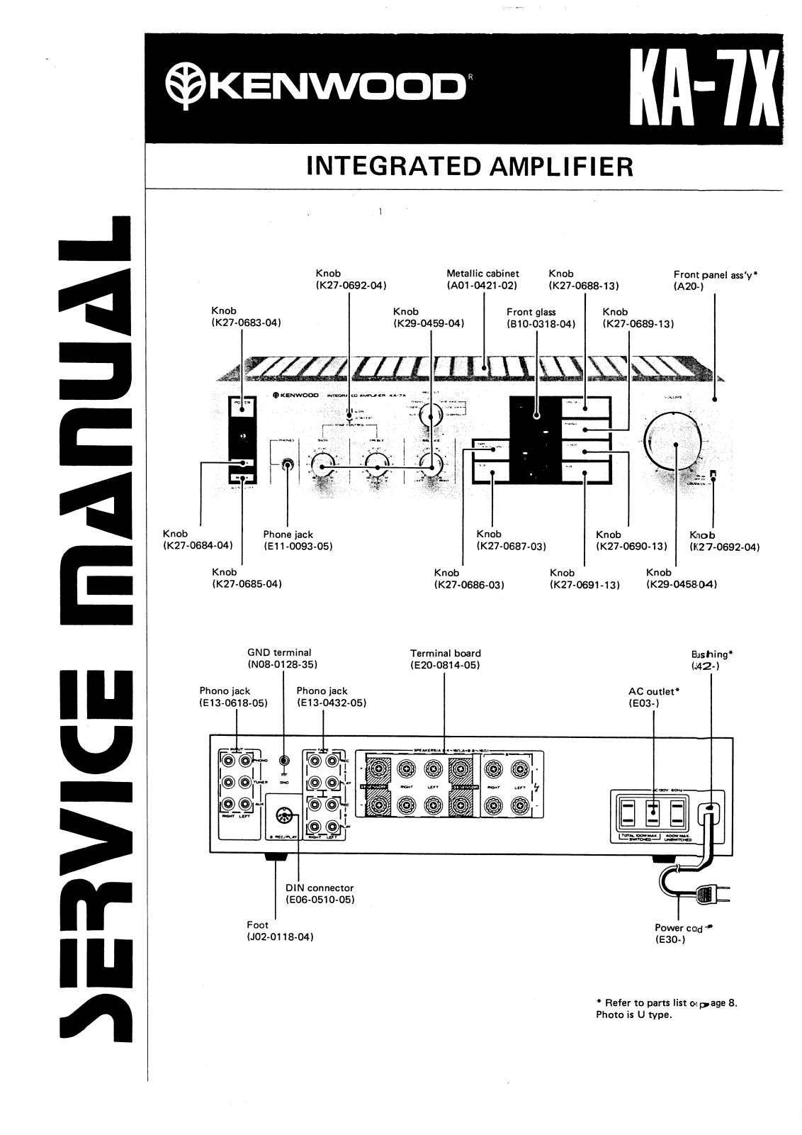 Kenwood KA-7-X Service manual