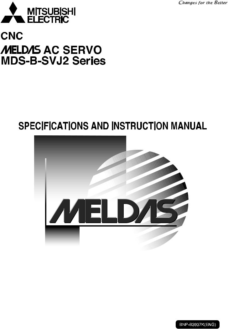 mitsubishi MDS-B SVJ2 Specification Manual